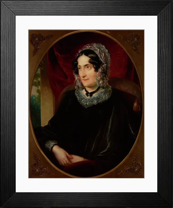 Framed Print : Portrait of Julia Leo, 1845. Creator: Franciszek Ksawery Lampi Framed Print : Portrait of Julia Leo, 1845. Creator: Franciszek Ksawery Lampi