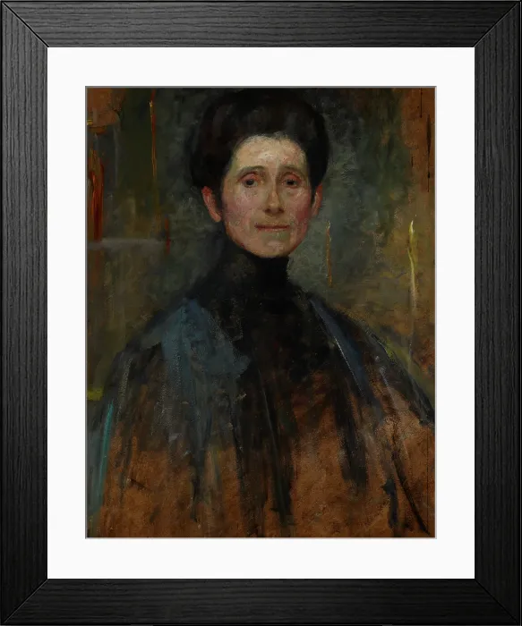 Framed Print : Self-Portrait, 1906. Creator: Olga Boznanska Framed Print : Self-Portrait, 1906. Creator: Olga Boznanska