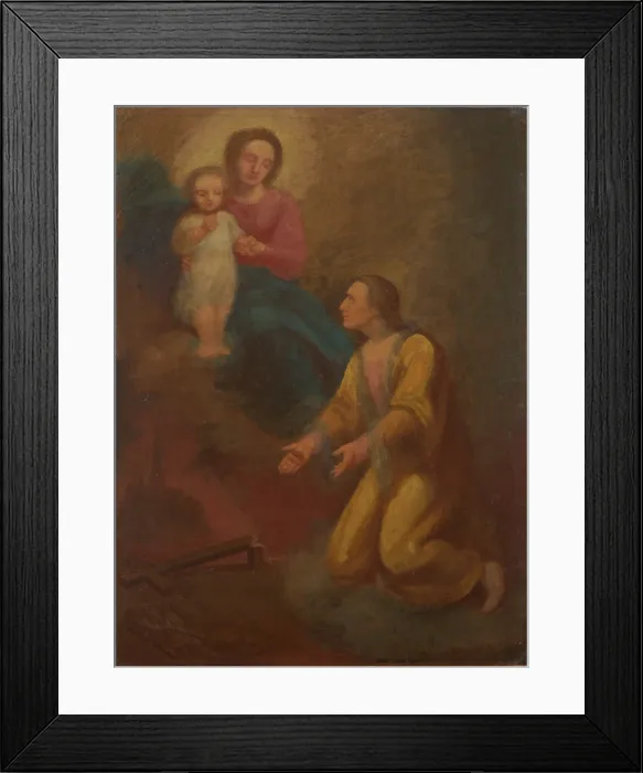 Framed Print : St Jan Kanty before Our Lady, 1870. Creator: Aleksander Kotsis Framed Print : St Jan Kanty before Our Lady, 1870. Creator: Aleksander Kotsis
