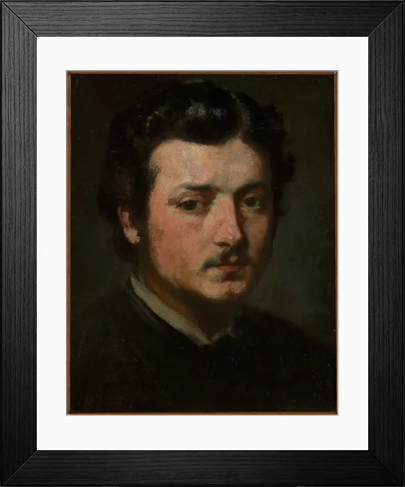 Framed Print : Self-Portrait, c1863. Creator: Andrzej Bronislaw Grabowski Framed Print : Self-Portrait, c1863. Creator: Andrzej Bronislaw Grabowski