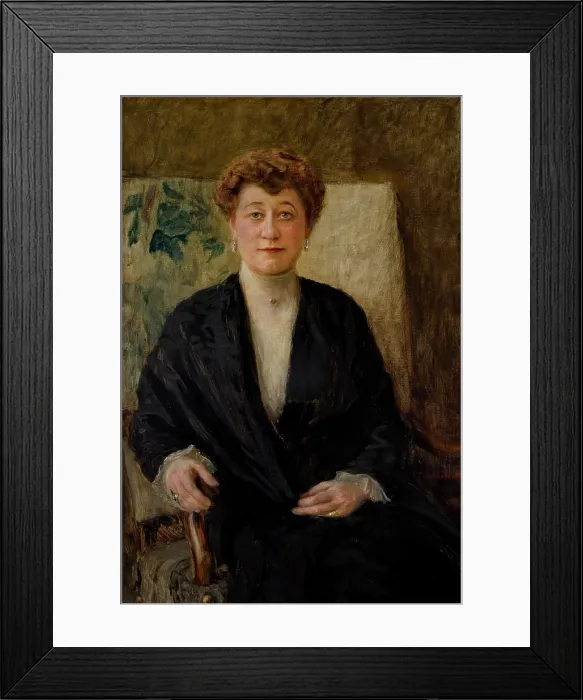 Framed Print : Portrait of Zofia Dolinska nee Niesiolowska, 1906. Creator: Teodor Axentowicz Framed Print : Portrait of Zofia Dolinska nee Niesiolowska, 1906. Creator: Teodor Axentowicz