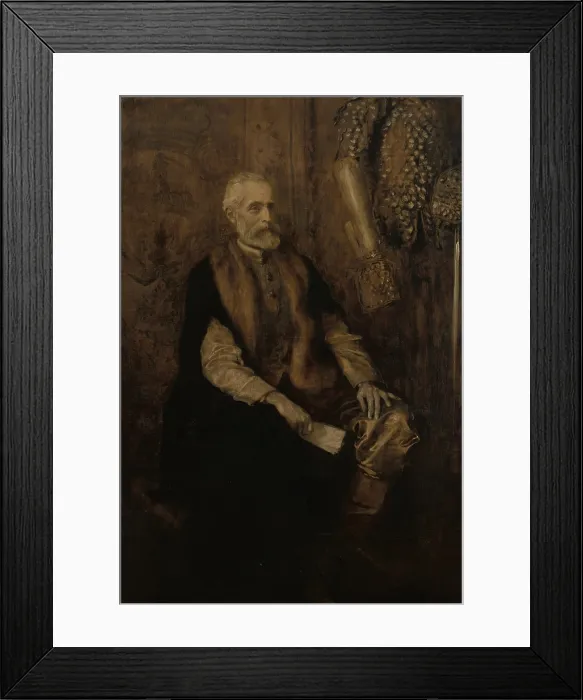 Framed Print : Portrait of Prince Wladyslaw Czartoryski (1828-1894), c1892. Creator: Teodor Axentowicz Framed Print : Portrait of Prince Wladyslaw Czartoryski (1828-1894), c1892. Creator: Teodor Axentowicz