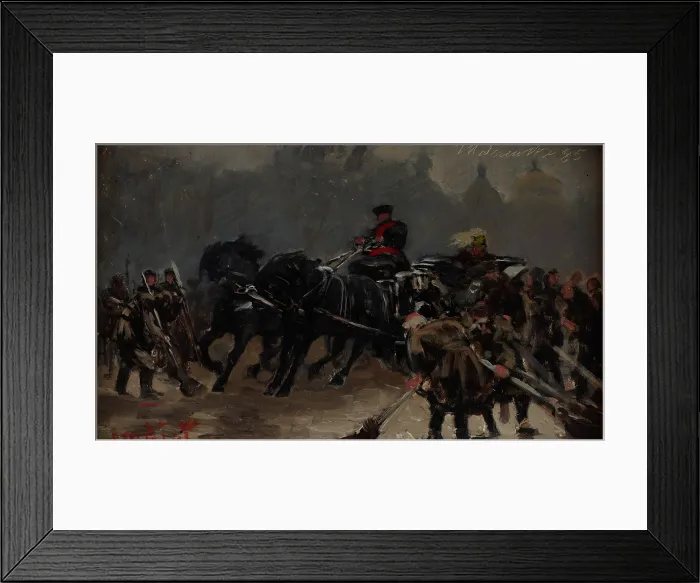 Framed Print : There Comes the Tsar, 1885. Creator: Jacek Malczewski Framed Print : There Comes the Tsar, 1885. Creator: Jacek Malczewski