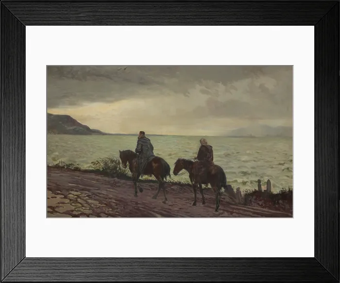 Framed Print : Don Quixote and Sancho Panza, between 1895-1900. Creator: Jacek Malczewski Framed Print : Don Quixote and Sancho Panza, between 1895-1900. Creator: Jacek Malczewski