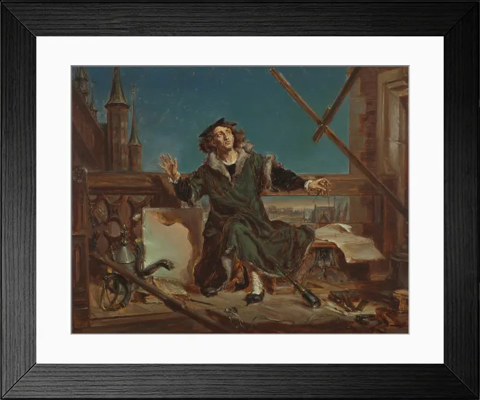 Framed Print : Nicolaus Copernicus. Sketch to the Painting 'Astronomer Copernicus, or Conversation with God', 1871. Creator: Jan Matejko Framed Print : Nicolaus Copernicus. Sketch to the Painting 'Astronomer Copernicus, or Conversation with God', 1871. Creator: Jan Matejko