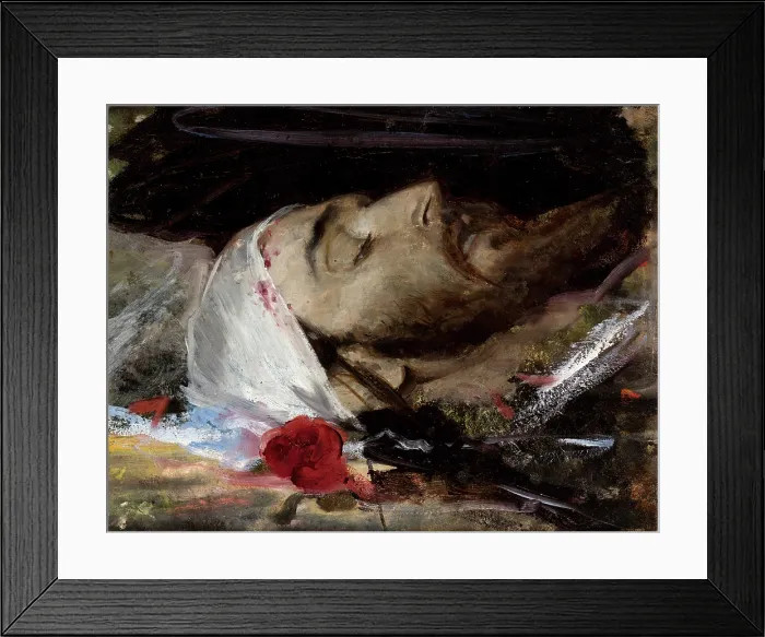 Framed Print : Head of Christ, between 1878-1882. Creator: Leon Wyczolkowski Framed Print : Head of Christ, between 1878-1882. Creator: Leon Wyczolkowski