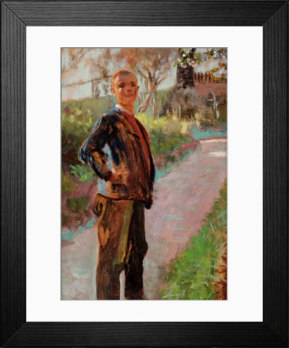 Framed Print : Landscape with the Artist's Son on a Path, between 1913-1917. Creator: Jacek Malczewski. Landscape with the Artist's Son on a Path, between 1913-1917 Framed Print : Landscape with the Artist's Son on a Path, between 1913-1917. Creator: Jacek Malczewski. Landscape with the Artist's Son on a Path, between 1913-1917