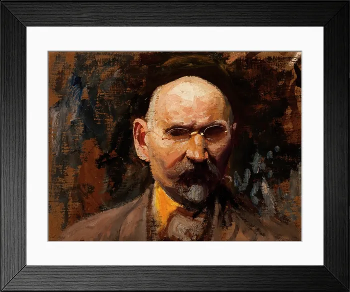 Framed Print : Self-Portrait, 1908. Creator: Leon Wyczolkowski Framed Print : Self-Portrait, 1908. Creator: Leon Wyczolkowski