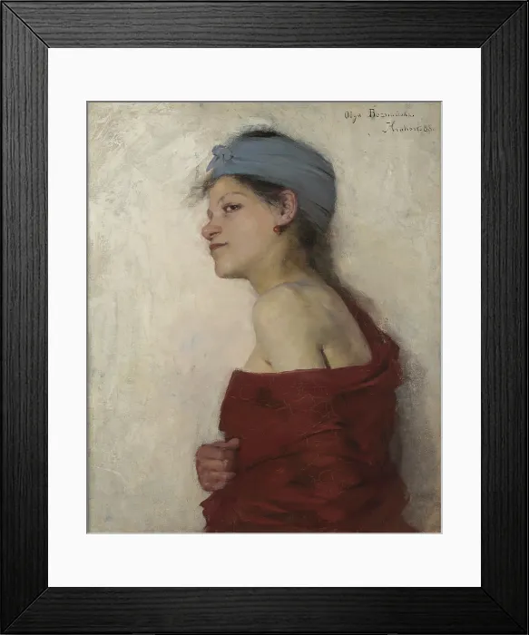 Framed Print : Portrait of a Woman-Gypsy Woman, 1888. Creator: Olga Boznanska Framed Print : Portrait of a Woman-Gypsy Woman, 1888. Creator: Olga Boznanska
