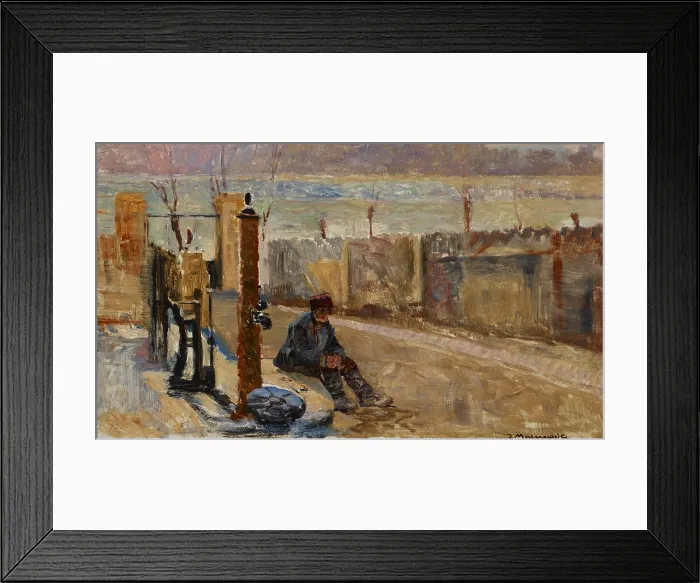 Framed Print : Embankments of the Vistula, between 1900-1904. Creator: Jacek Malczewski Framed Print : Embankments of the Vistula, between 1900-1904. Creator: Jacek Malczewski