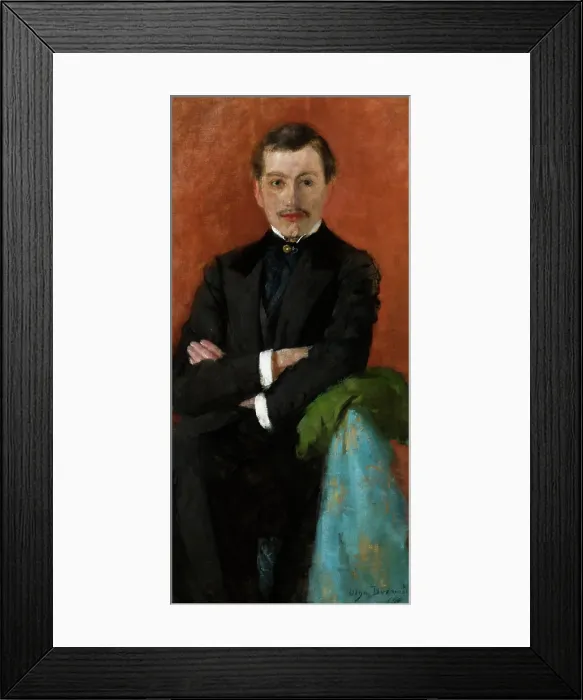 Framed Print : Portrait of Jozef Czajkowski, 1892. Creator: Olga Boznanska Framed Print : Portrait of Jozef Czajkowski, 1892. Creator: Olga Boznanska