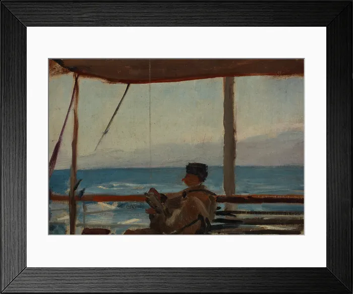 Framed Print : The Caucasus (Lobojkow on a Boat), 1892. Creator: Jan Ciaglinski Framed Print : The Caucasus (Lobojkow on a Boat), 1892. Creator: Jan Ciaglinski