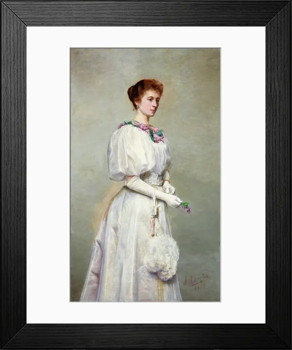 Framed Print : Portrait of Helena Cerchowa, 1898. Creators: Stanislaw Cercha, Helena Cerchowa Framed Print : Portrait of Helena Cerchowa, 1898. Creators: Stanislaw Cercha, Helena Cerchowa