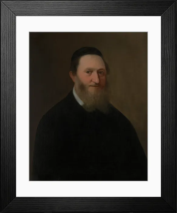 Framed Print : Portrait of Jozef Haber, 1870. Creator: Aleksander Kotsis Framed Print : Portrait of Jozef Haber, 1870. Creator: Aleksander Kotsis