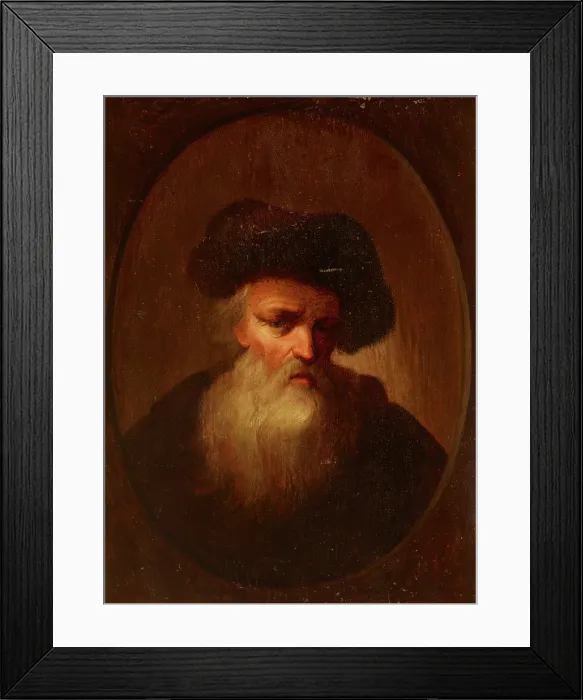 Framed Print : Portrait of an Old Man, 18th century. Creator: Christian Wilhelm Ernst Dietrich Framed Print : Portrait of an Old Man, 18th century. Creator: Christian Wilhelm Ernst Dietrich