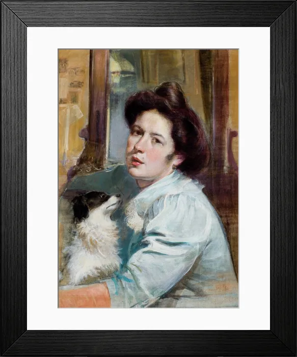 Framed Print : Portrait of Wife, c1905-1910. Creator: Stanislaw Debicki Framed Print : Portrait of Wife, c1905-1910. Creator: Stanislaw Debicki