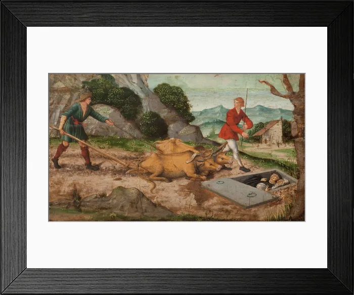 Framed Print : Discovering the Grave, 1st half of 16th century. Creator: Unknown Framed Print : Discovering the Grave, 1st half of 16th century. Creator: Unknown