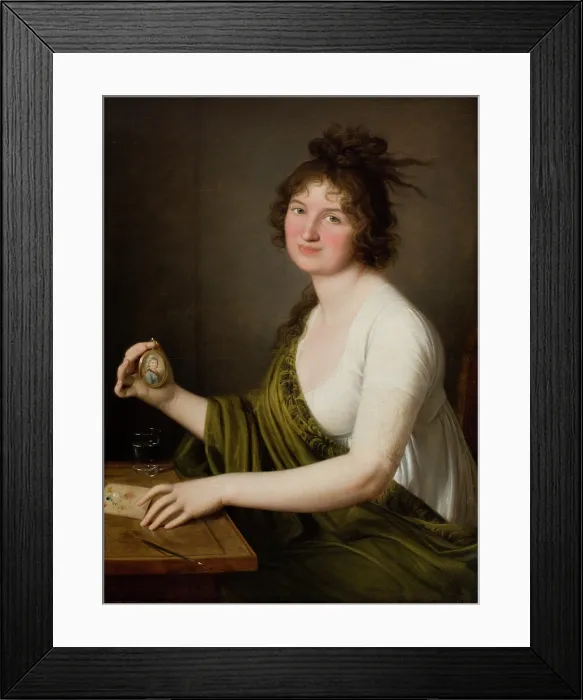 Framed Print : Portrait of Waleria Tarnowska nee Stroynowska (1782-1849), Wife of... 1805-1806. Creator: Domenico del Frate Framed Print : Portrait of Waleria Tarnowska nee Stroynowska (1782-1849), Wife of... 1805-1806. Creator: Domenico del Frate