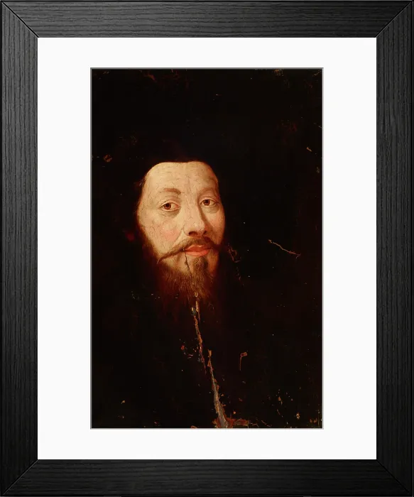 Framed Print : Portrait of a Man, 17th century. Creator: Unknown Framed Print : Portrait of a Man, 17th century. Creator: Unknown