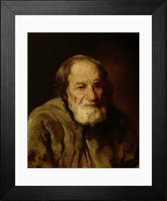 Framed Print : Study of an Old Peasant, c1840. Creator: Piotr Michalowski Framed Print : Study of an Old Peasant, c1840. Creator: Piotr Michalowski