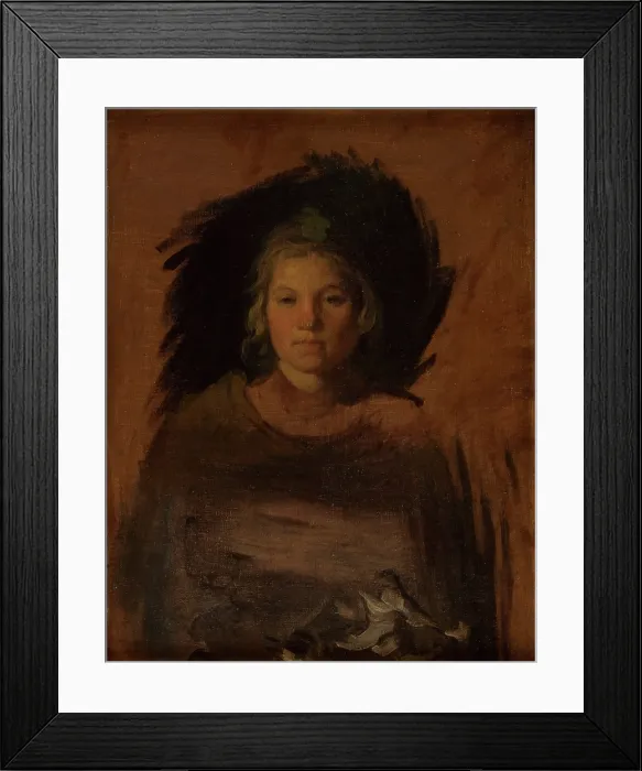 Framed Print : Peasant Girl, between 1840-1848. Creator: Piotr Michalowski Framed Print : Peasant Girl, between 1840-1848. Creator: Piotr Michalowski