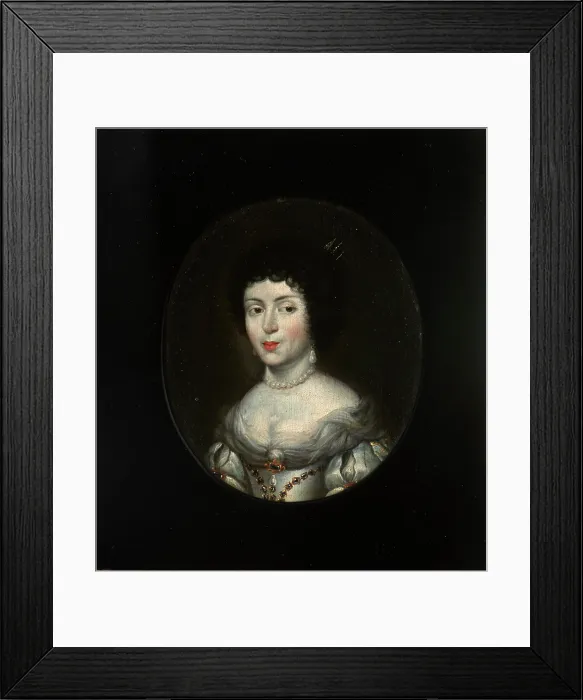 Framed Print : Portrait of Marie Casimire Louise de La Grange d'Arquien (1641-1716), Queen... Late 17th century Framed Print : Portrait of Marie Casimire Louise de La Grange d'Arquien (1641-1716), Queen... Late 17th century