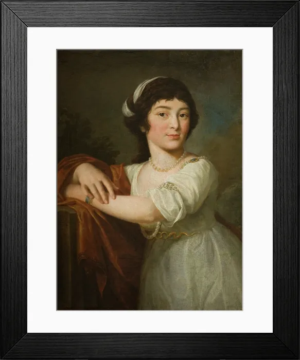 Framed Print : Portrait of Joanna Dzierzbicka, c1790, c1800. Creator: Jozef Franciszek Pitschmann Framed Print : Portrait of Joanna Dzierzbicka, c1790, c1800. Creator: Jozef Franciszek Pitschmann