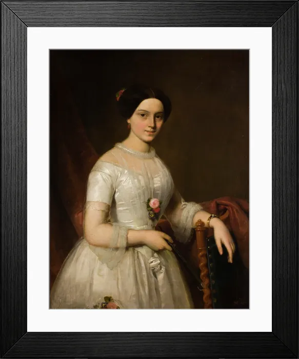 Framed Print : Portrait of Jozefa Jablonowska nee Piwocka, 1852. Creator: Alojzy Rejchan Framed Print : Portrait of Jozefa Jablonowska nee Piwocka, 1852. Creator: Alojzy Rejchan