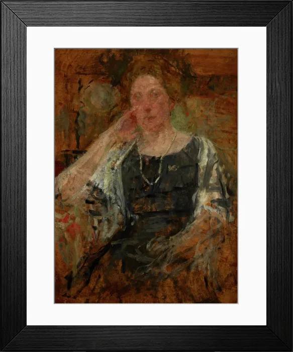 Framed Print : Sketch Portrait of a Woman, between 1914-1916. Creator: Olga Boznanska Framed Print : Sketch Portrait of a Woman, between 1914-1916. Creator: Olga Boznanska