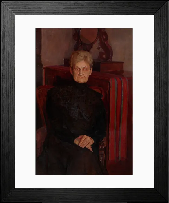 Framed Print : Portrait of Mother, 1909. Creator: Jerzy Karszniewicz Framed Print : Portrait of Mother, 1909. Creator: Jerzy Karszniewicz