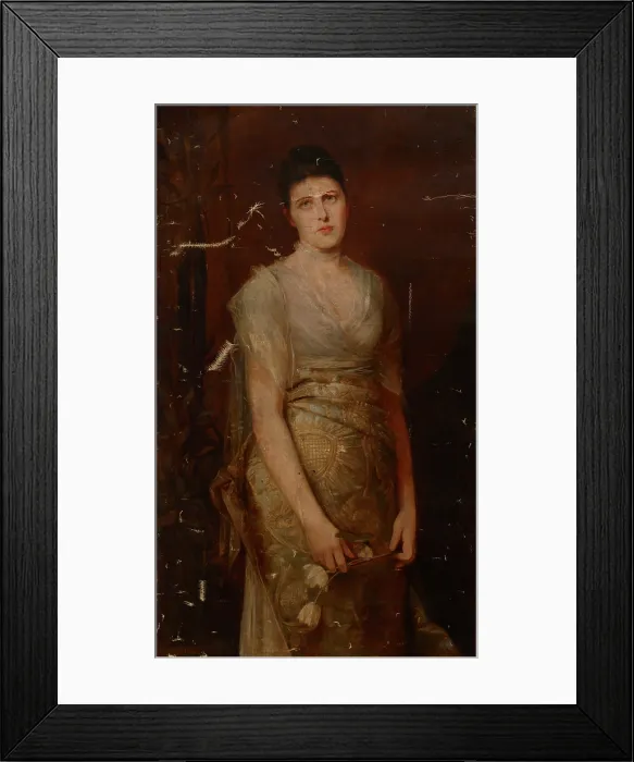 Framed Print : Portrait of Alicja Worms, 19th century. Creator: Wilhelm Von Kaulbach Framed Print : Portrait of Alicja Worms, 19th century. Creator: Wilhelm Von Kaulbach