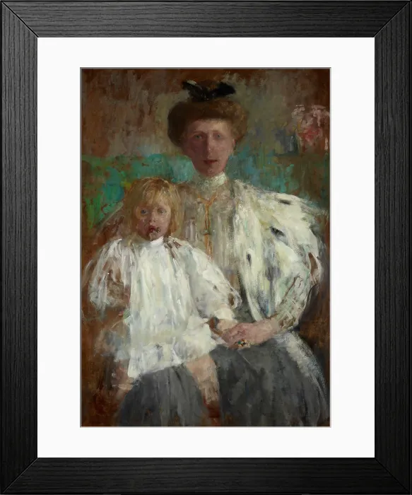 Framed Print : Portrait of Julia Puget nee Kwilecka with Her Son Jacek, c1907. Creator: Olga Boznanska Framed Print : Portrait of Julia Puget nee Kwilecka with Her Son Jacek, c1907. Creator: Olga Boznanska