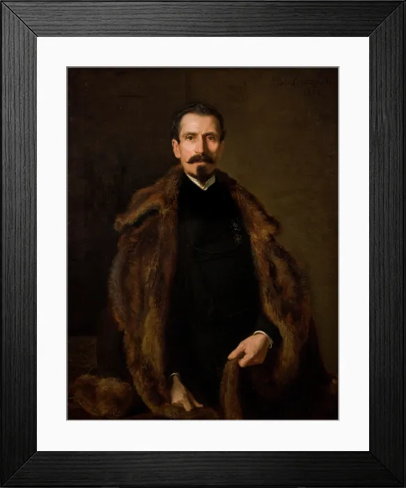Framed Print : Portrait of Julian Konstanty Ordon, 1872. Creator: Boleslaw Laszczynski Framed Print : Portrait of Julian Konstanty Ordon, 1872. Creator: Boleslaw Laszczynski