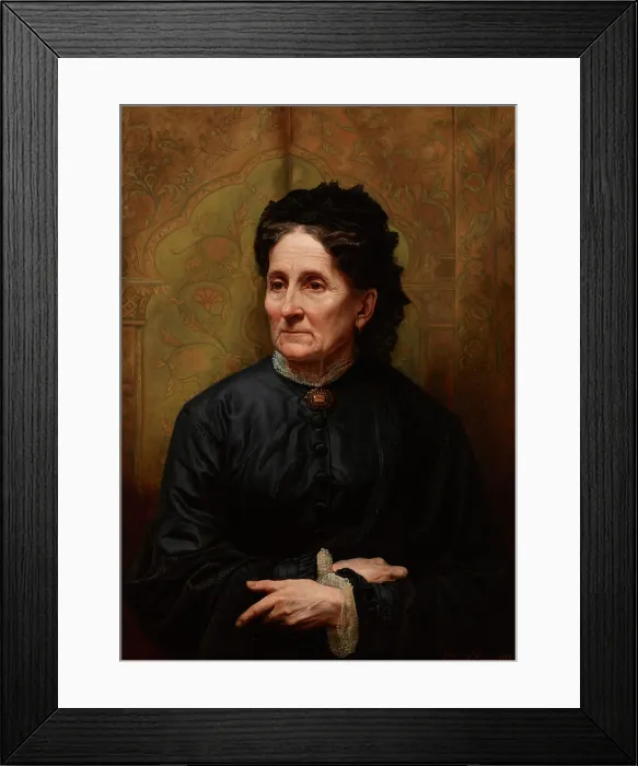 Framed Print : Portrait of Mother, 1885. Creator: Edward Lepszy Framed Print : Portrait of Mother, 1885. Creator: Edward Lepszy