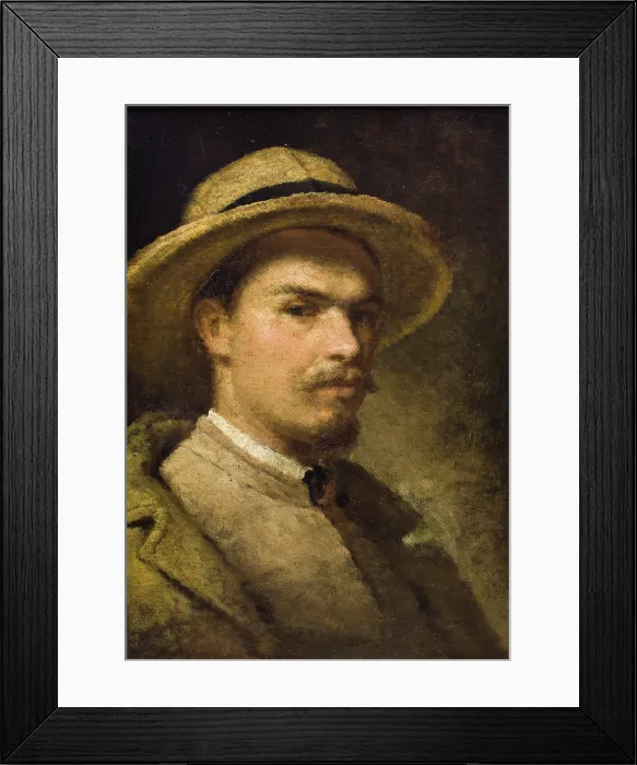 Framed Print : Self-Portrait, c1874. Creator: Hippolyte Lipinski Framed Print : Self-Portrait, c1874. Creator: Hippolyte Lipinski