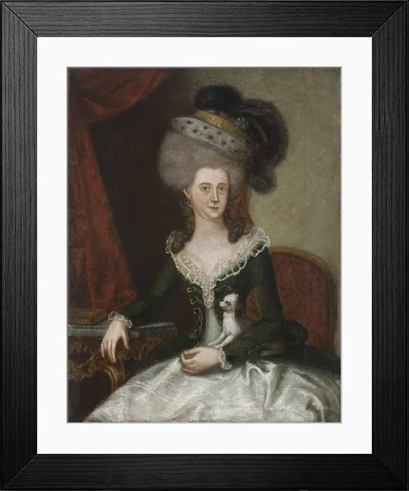 Framed Print : Portrait of Urszula Sokolnicka nee Poklatecka (1740-1780), 2nd half of 18th century. Creator: Unknown Framed Print : Portrait of Urszula Sokolnicka nee Poklatecka (1740-1780), 2nd half of 18th century. Creator: Unknown