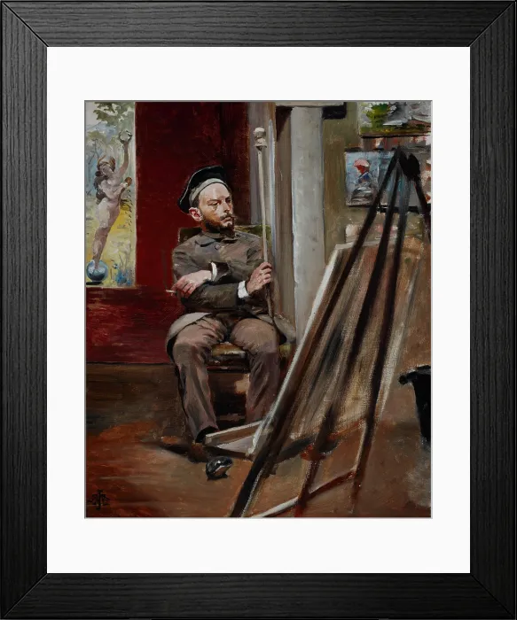 Framed Print : Portrait of Stanislaw Tondos, c1893. Creator: Jacek Malczewski Framed Print : Portrait of Stanislaw Tondos, c1893. Creator: Jacek Malczewski