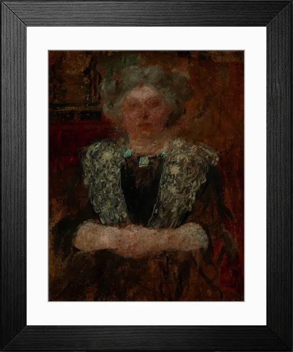 Framed Print : Portrait of a Woman, between 1916-1930. Creator: Olga Boznanska Framed Print : Portrait of a Woman, between 1916-1930. Creator: Olga Boznanska