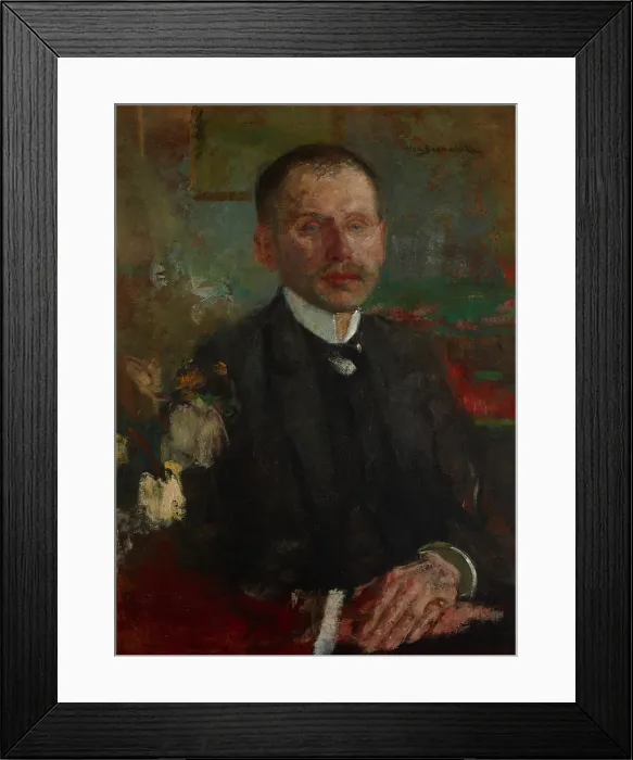 Framed Print : Portrait of Bogdan Falenski-two-sided painting, c1900. Creator: Olga Boznanska Framed Print : Portrait of Bogdan Falenski-two-sided painting, c1900. Creator: Olga Boznanska