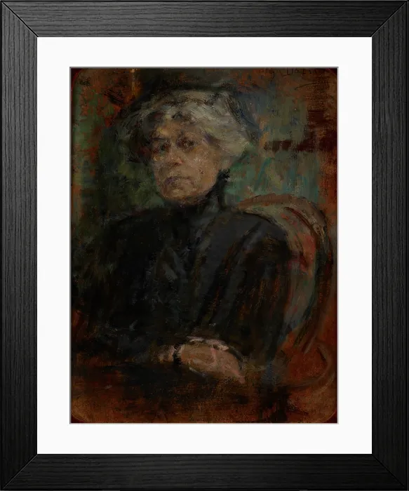 Framed Print : Portrait of Berta Dylion, c1917. Creator: Olga Boznanska Framed Print : Portrait of Berta Dylion, c1917. Creator: Olga Boznanska