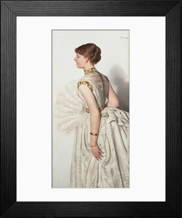 Framed Print : Portrait of the Fiancee, 1887. Creator: Jacek Malczewski Framed Print : Portrait of the Fiancee, 1887. Creator: Jacek Malczewski
