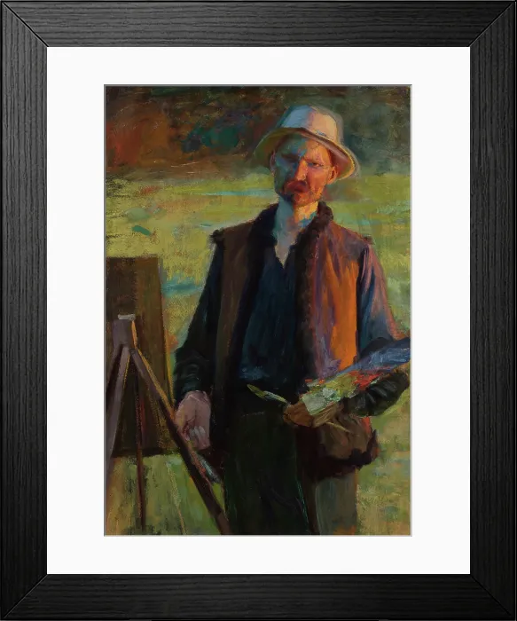 Framed Print : Self-Portrait, between 1896-1900. Creator: Leon Wyczolkowski Framed Print : Self-Portrait, between 1896-1900. Creator: Leon Wyczolkowski