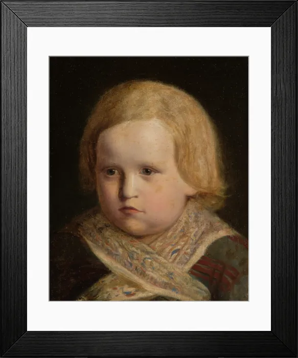 Framed Print : Portrait of a Little Boy, 1855. Creator: Jan Matejko Framed Print : Portrait of a Little Boy, 1855. Creator: Jan Matejko