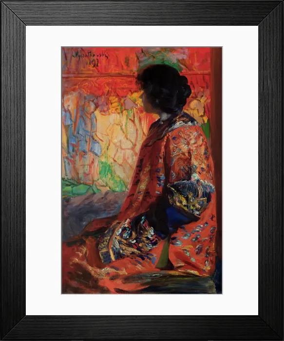 Framed Print : Japanese Woman, 1897. Creator: Leon Wyczolkowski Framed Print : Japanese Woman, 1897. Creator: Leon Wyczolkowski