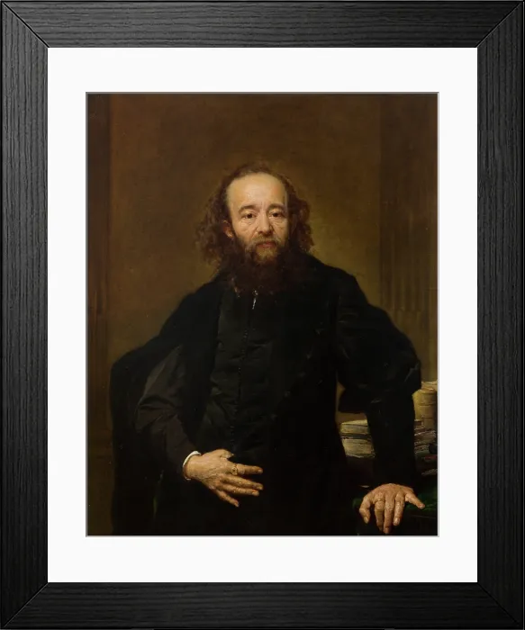 Framed Print : Portrait of Leonard Serafinski, 1870. Creator: Jan Matejko Framed Print : Portrait of Leonard Serafinski, 1870. Creator: Jan Matejko