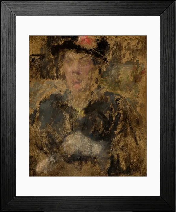 Framed Print : Portrait of Mrs Roubaud, between 1900-1917. Creator: Olga Boznanska Framed Print : Portrait of Mrs Roubaud, between 1900-1917. Creator: Olga Boznanska