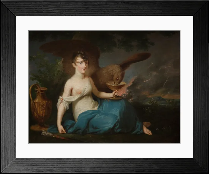 Framed Print : Portrait of Teofila Radziwill as Hebe, 1802-1806. Creator: Jozef Peszka Framed Print : Portrait of Teofila Radziwill as Hebe, 1802-1806. Creator: Jozef Peszka