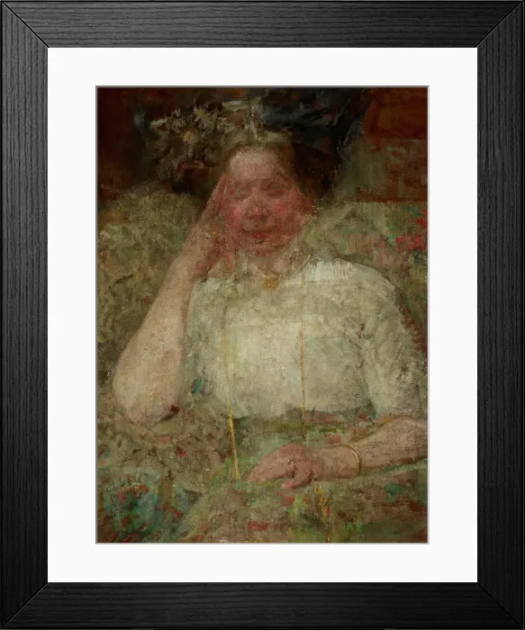 Framed Print : Portrait of a Woman, between 1914-1916. Creator: Olga Boznanska Framed Print : Portrait of a Woman, between 1914-1916. Creator: Olga Boznanska