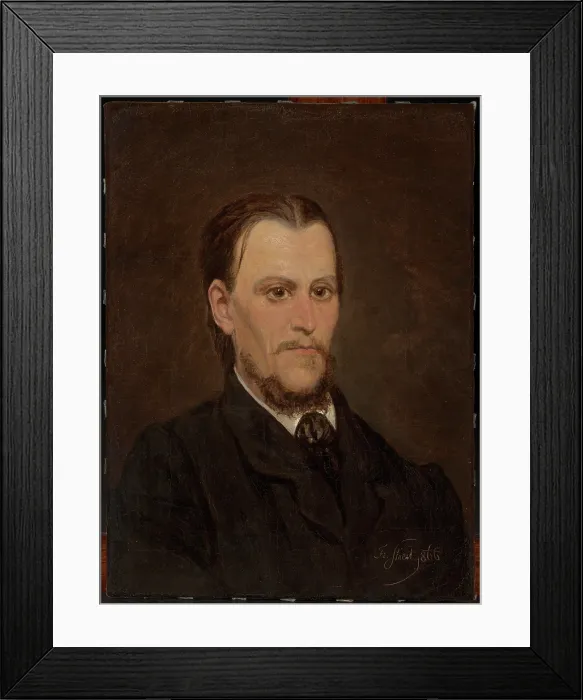 Framed Print : Self-Portrait, 1866. Creator: Francisek Streitt Framed Print : Self-Portrait, 1866. Creator: Francisek Streitt