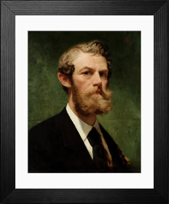 Framed Print : Self-Portrait, 1873. Creator: Alfred Izydor Romer Framed Print : Self-Portrait, 1873. Creator: Alfred Izydor Romer